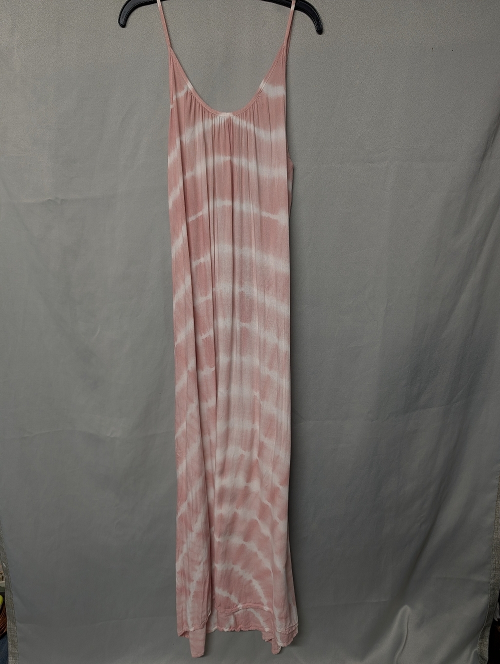 Raviya Pink and White Tie-Dye Maxi Dress Size S